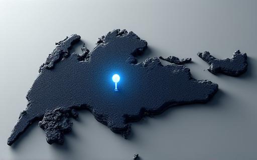 Location marker at Jalan Mashhor Singapore